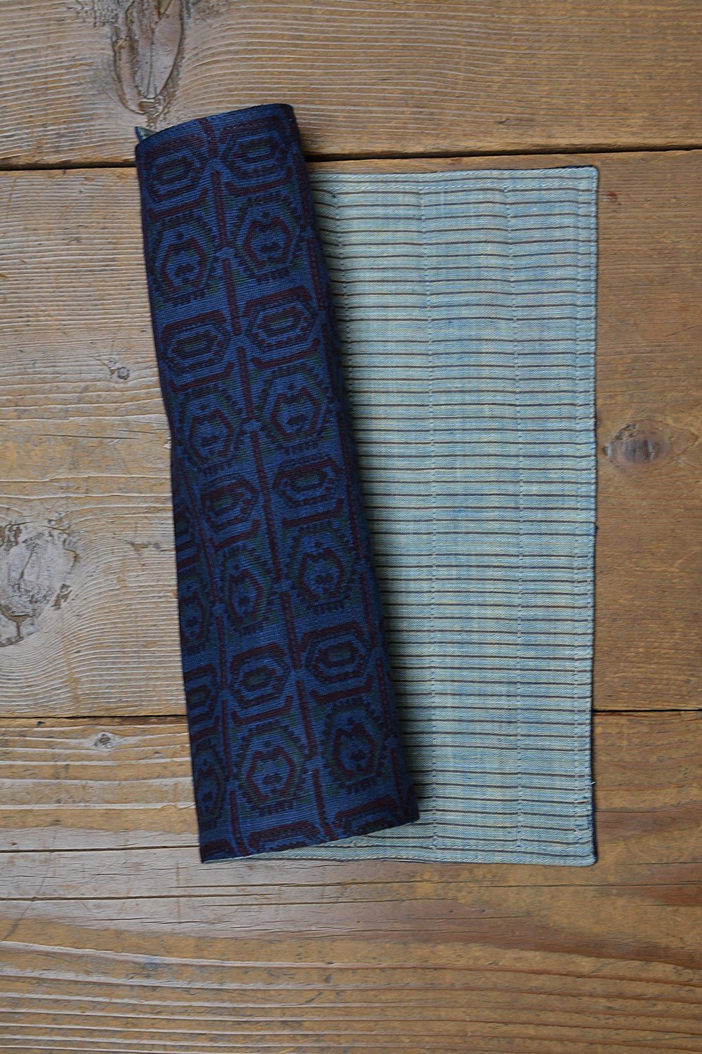 Khadi Table Mats - Printed and Quilted - metaphorracha