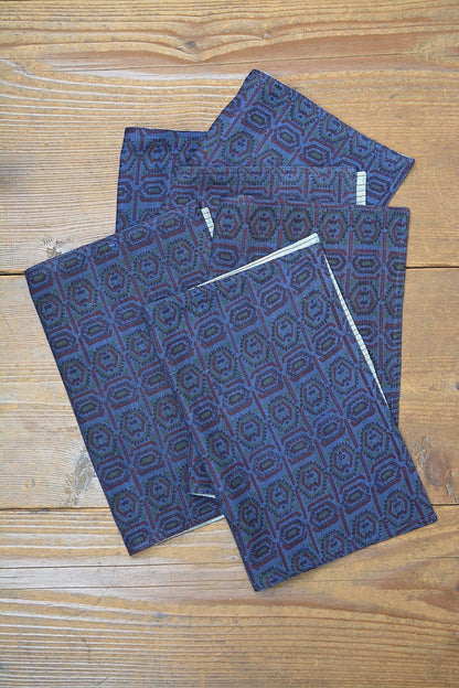 Khadi Table Mats - Printed and Quilted - metaphorracha