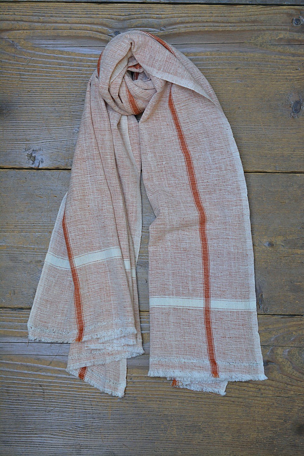 Khadi Towel - Beige Chambray - metaphorracha