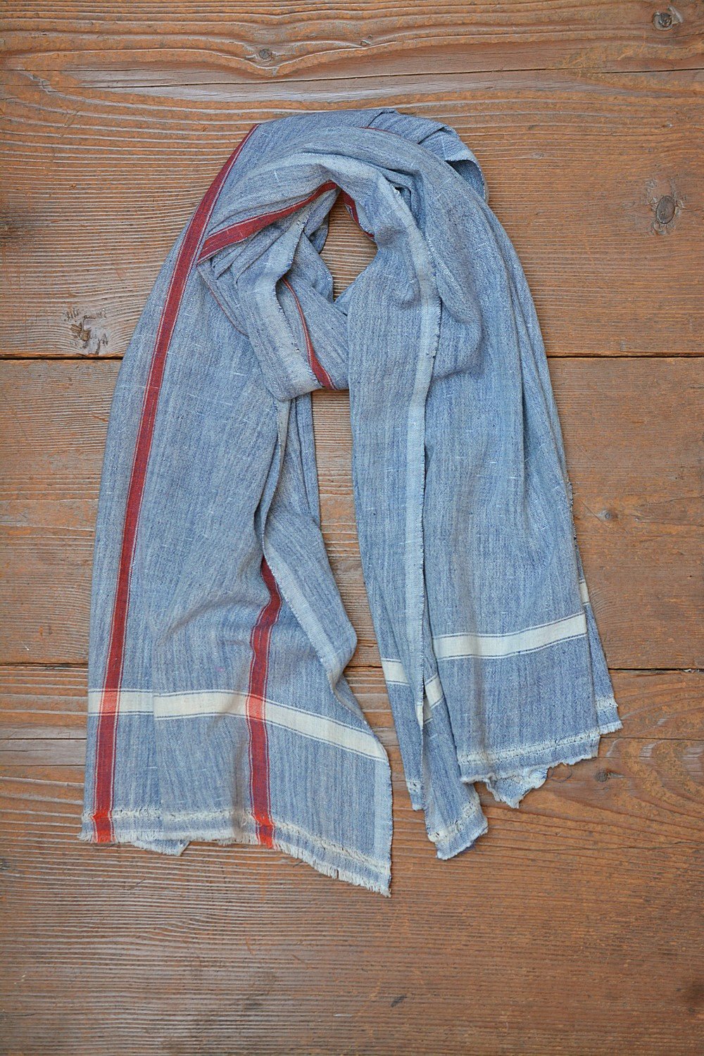Khadi Towel - Blue Chambray - metaphorracha