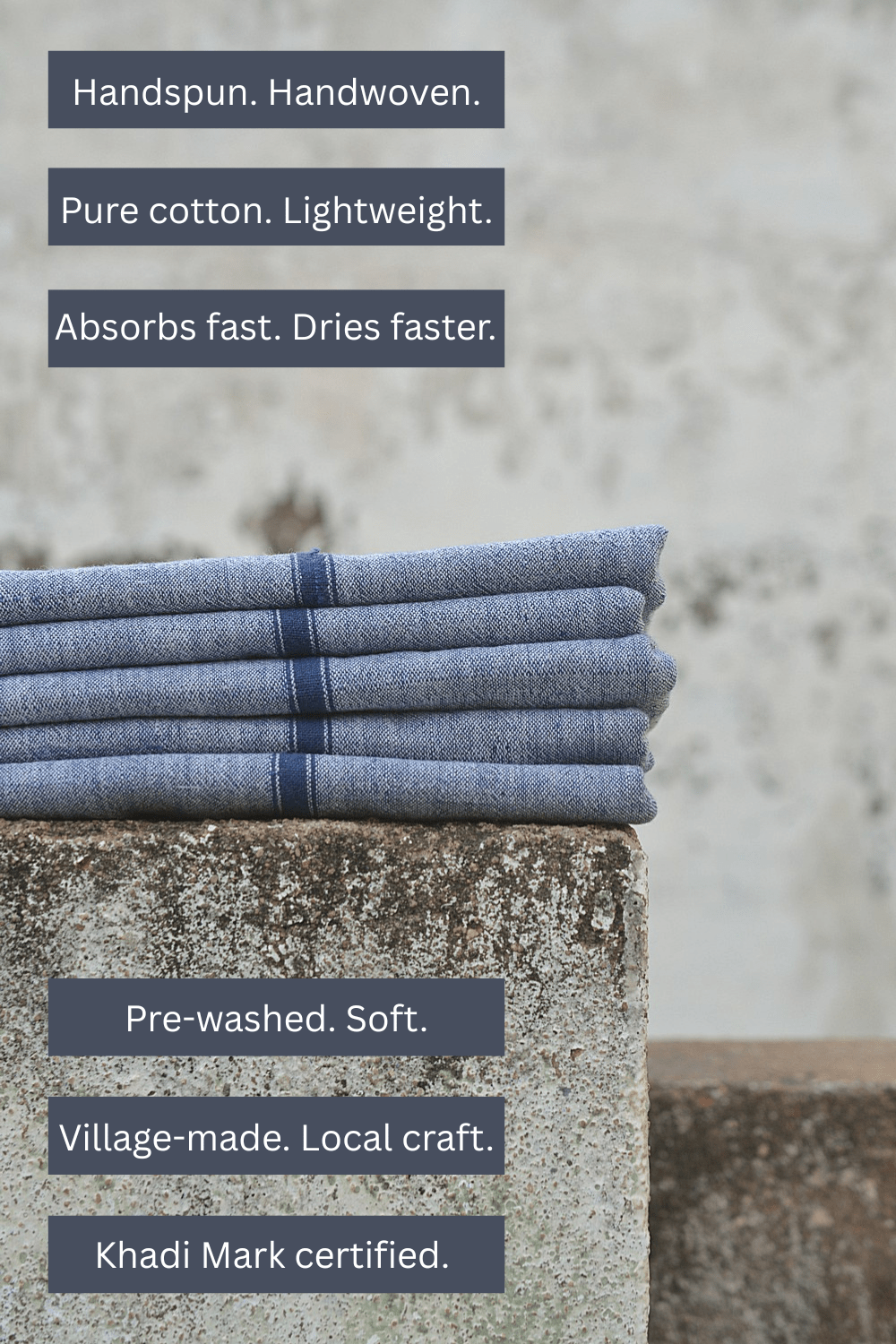 Khadi Towel - Winter Lake - metaphorracha