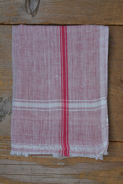 Khadi Towels - Red Chambray - metaphorracha