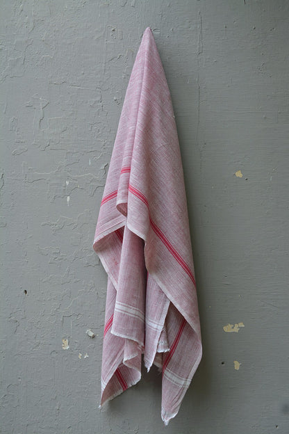 Khadi Towels - Red Chambray - metaphorracha