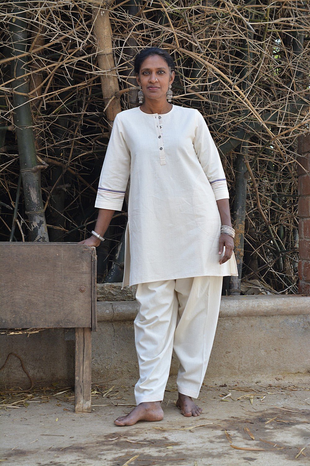 Khadi Tunic - Trikona - metaphorracha