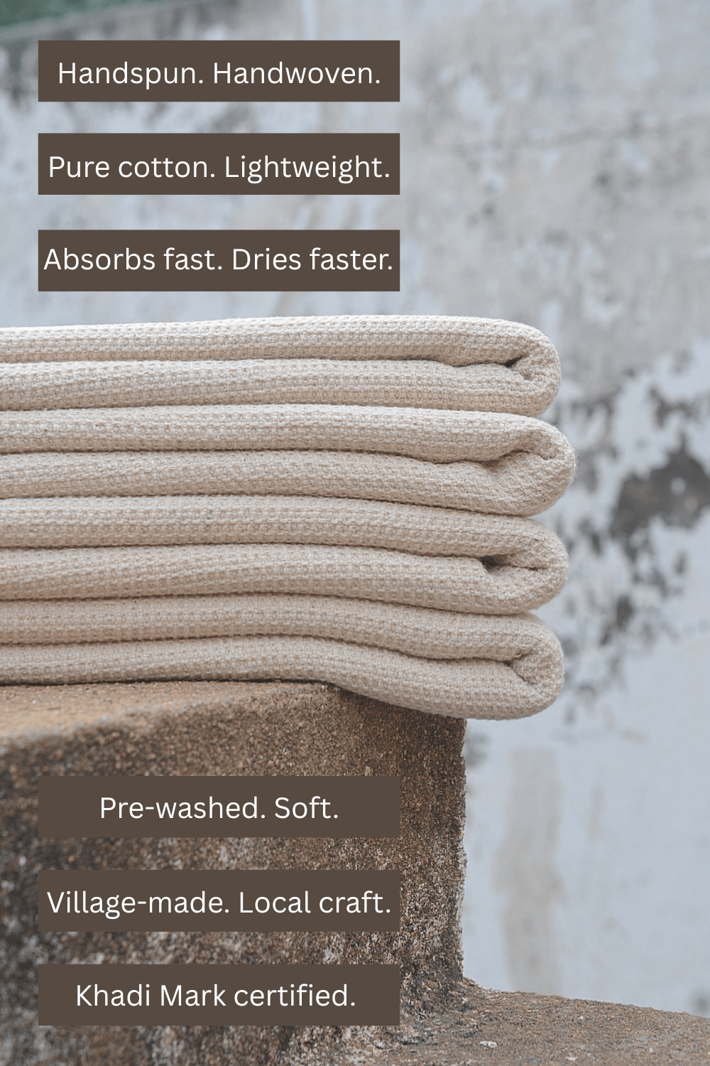 Khadi Waffle Towel - metaphorracha
