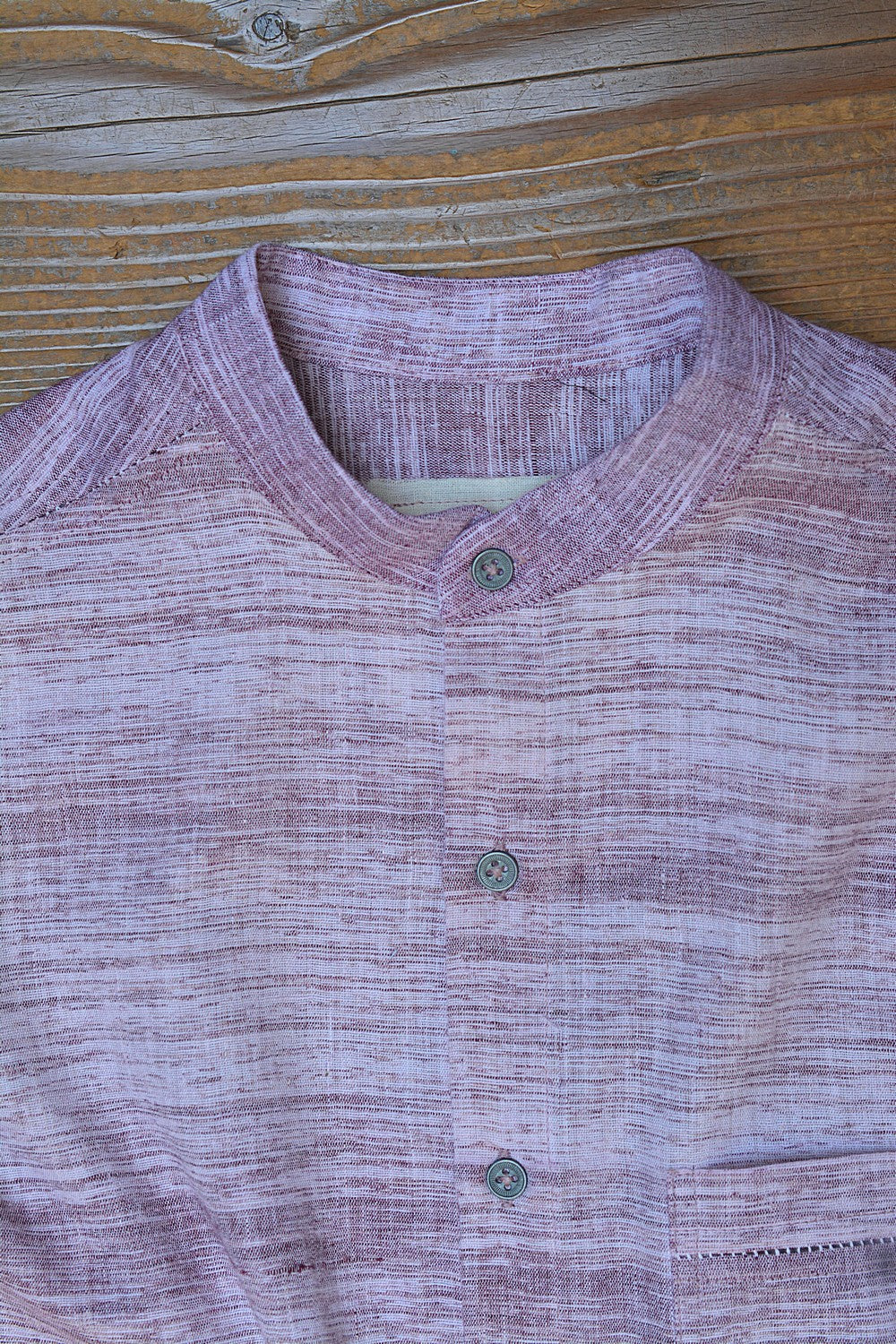 Half-Sleeve Pure Khadi Shirt For Men Online | Metaphor Racha