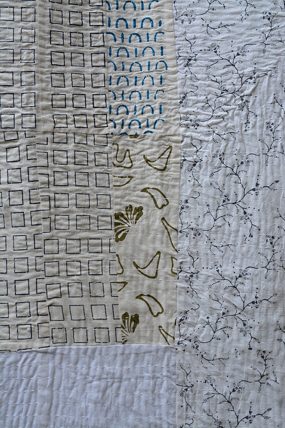 Lalguli - Block Printed Quilt (88"x 104") - metaphorracha