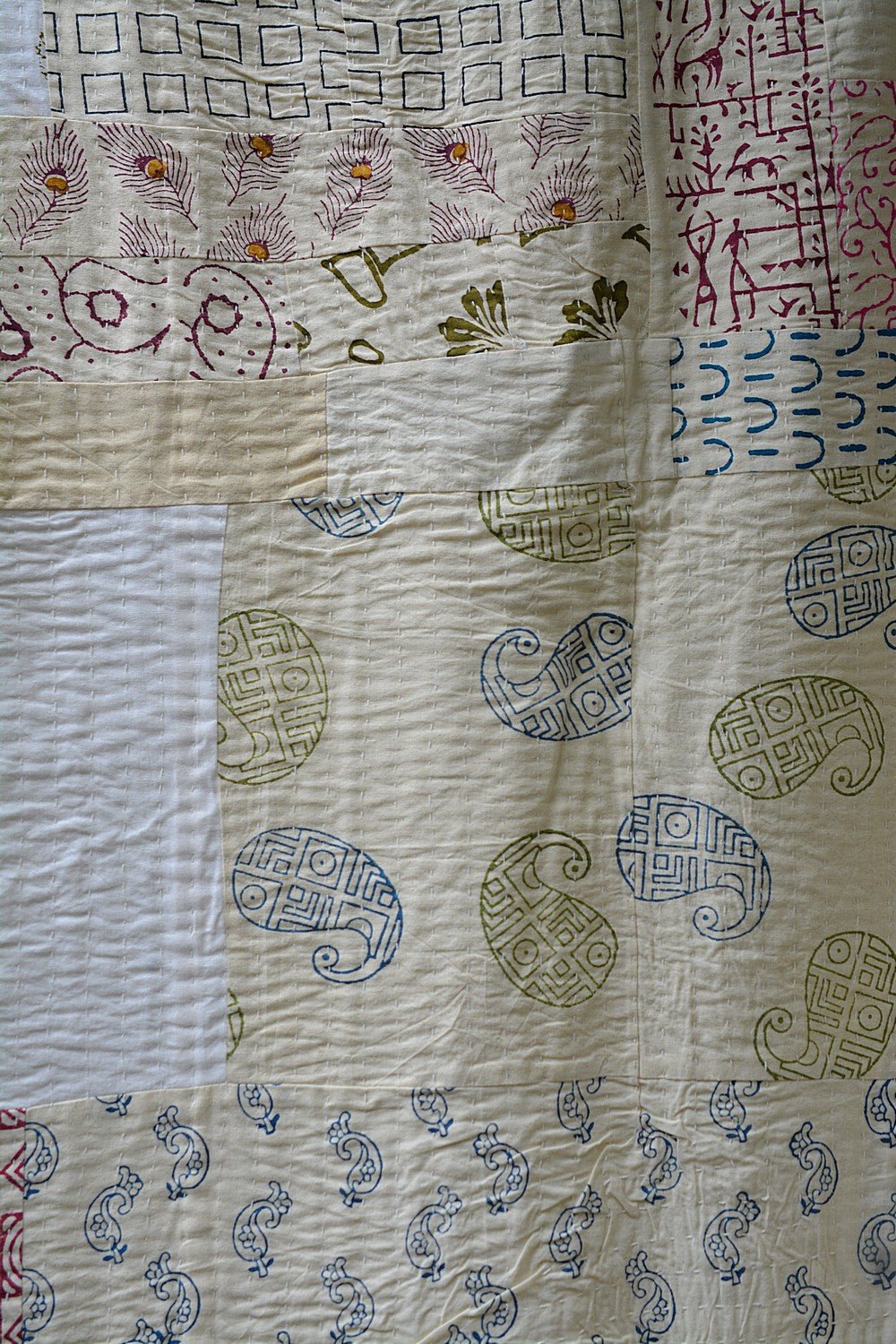 Magod - Block Printed Quilt (90"x 108") - metaphorracha