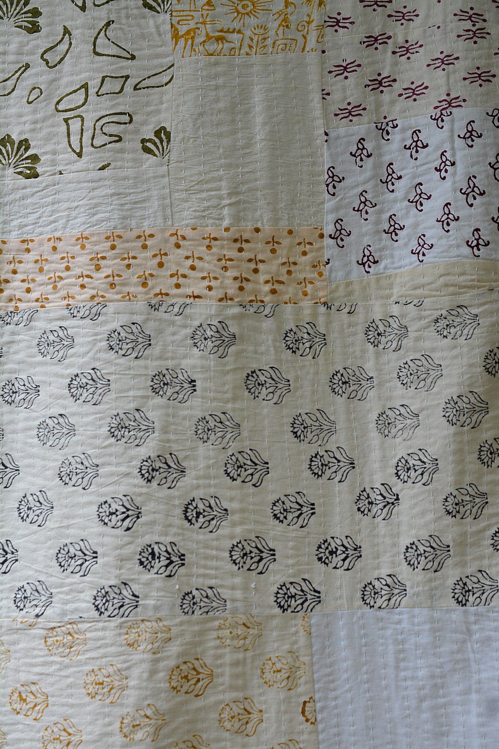 Magod - Block Printed Quilt (90"x 108") - metaphorracha