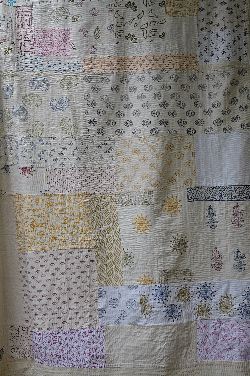 Magod - Block Printed Quilt (90"x 108") - metaphorracha