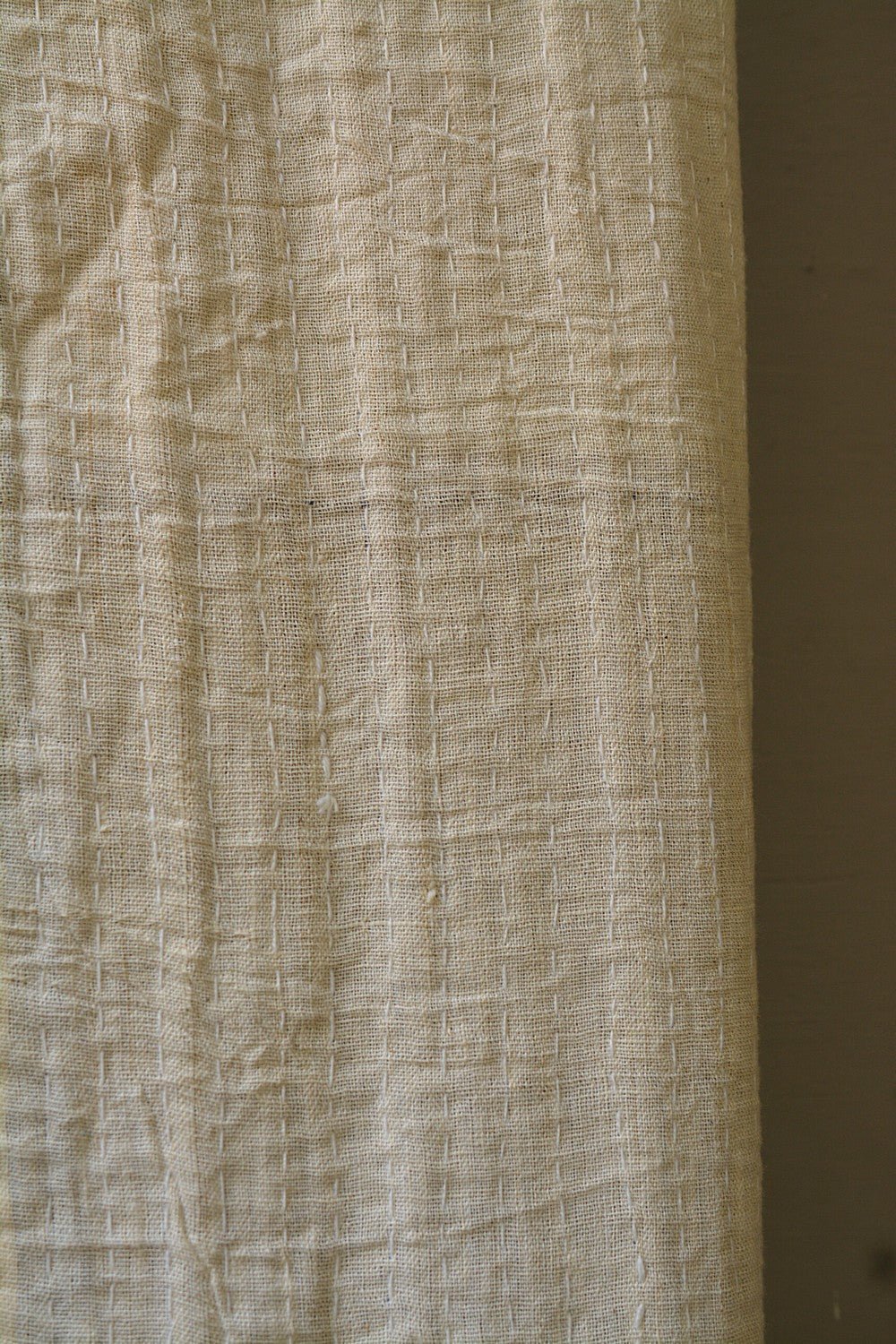 Quilted Khadi Bedspread - Drift (90” x 110”) - metaphorracha