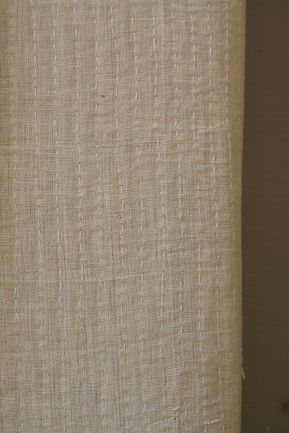 Quilted Khadi Bedspread - Gentle (62” x 90”) - metaphorracha