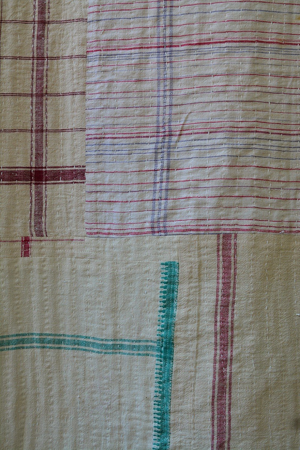 Quilted Khadi Bedspread - Loomet (92” x 109”) - metaphorracha