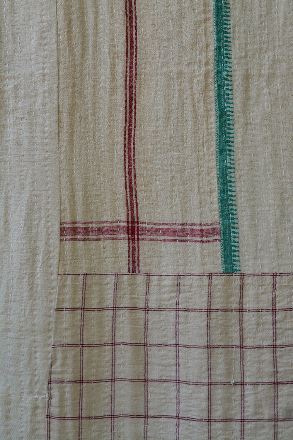 Quilted Khadi Bedspread - Loomet (92” x 109”) - metaphorracha