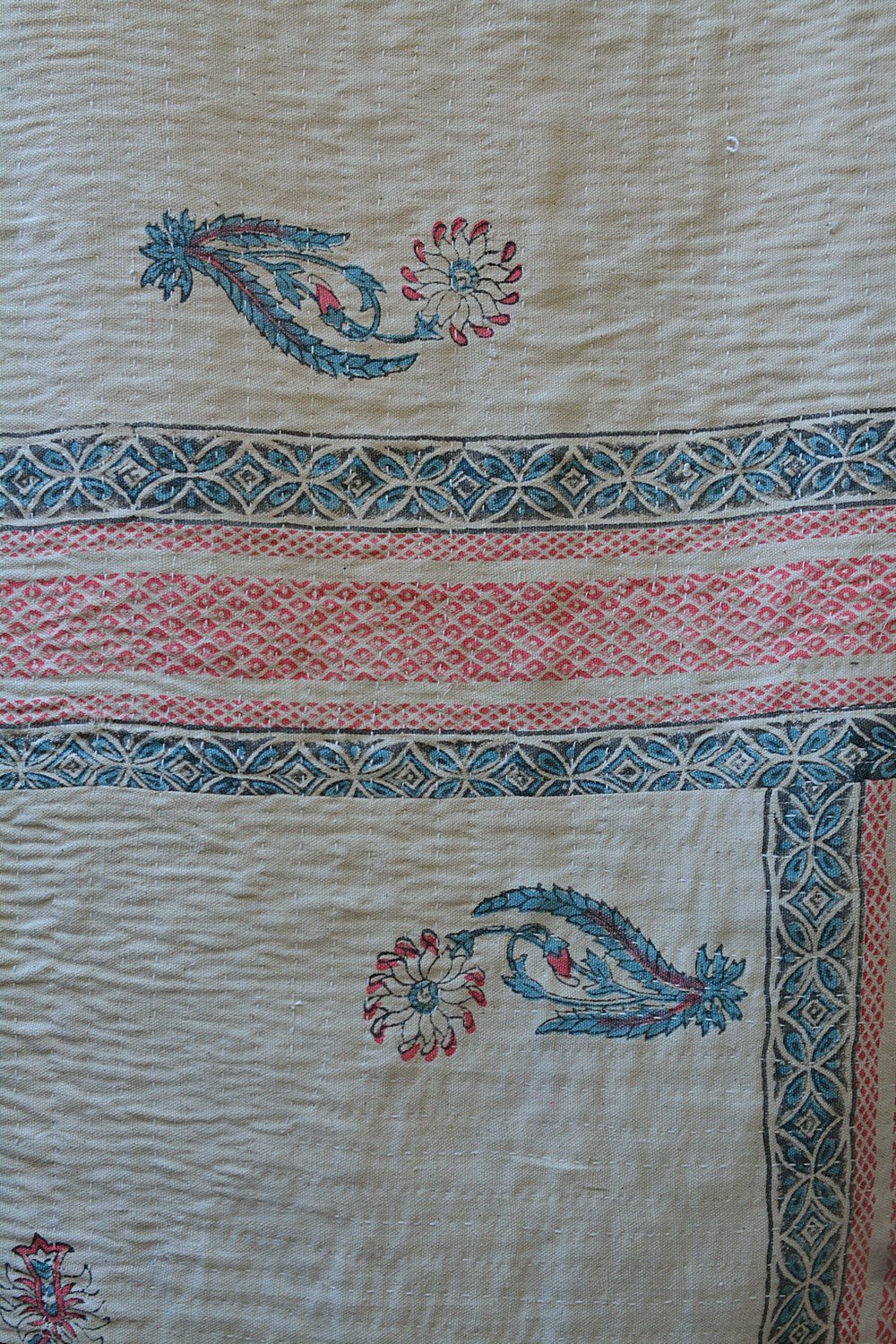 Quilted Khadi Bedspread - Loomet (92” x 109”) - metaphorracha