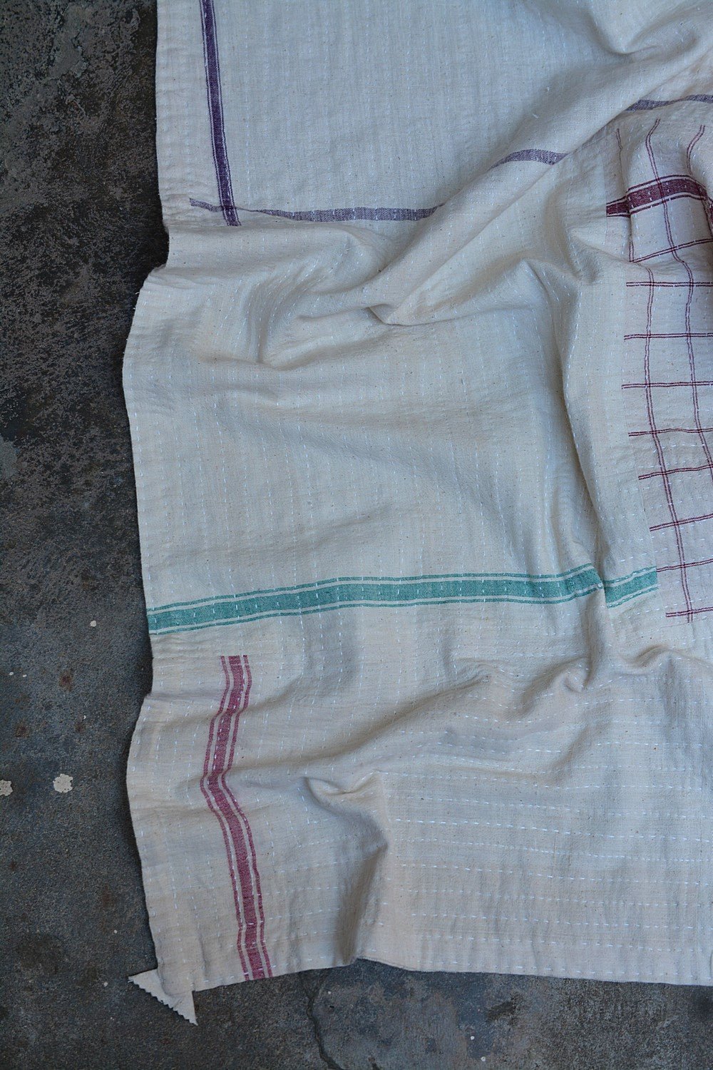 Quilted Khadi Bedspread - Loomet (92” x 109”) - metaphorracha