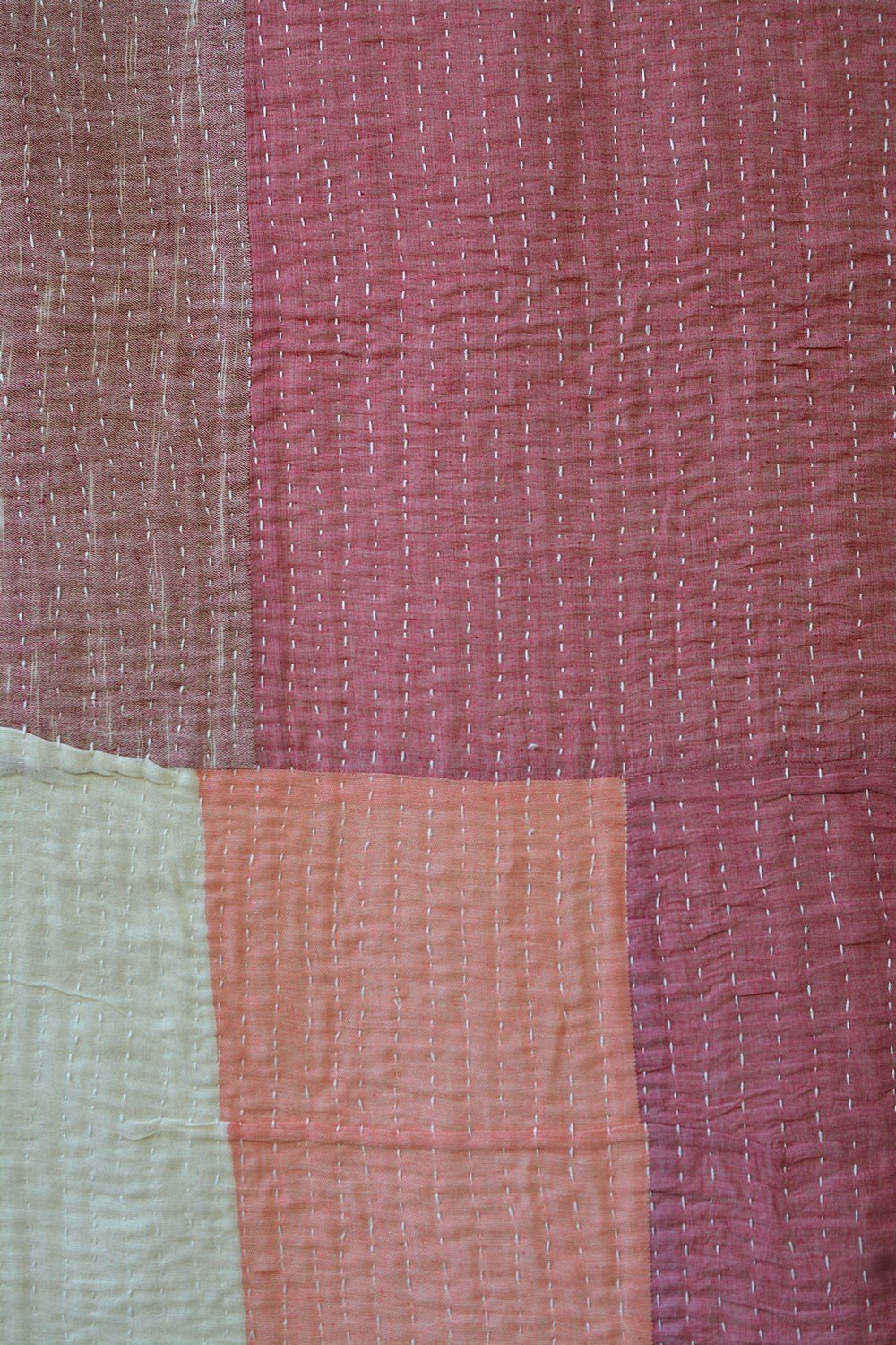 Quilted Khadi Bedspread - Nest (90” x 108”) - metaphorracha