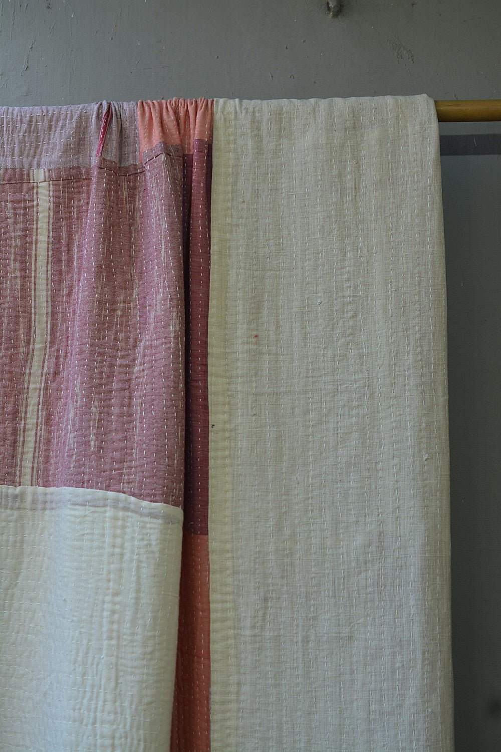 Quilted Khadi Bedspread - Nest (90” x 108”) - metaphorracha