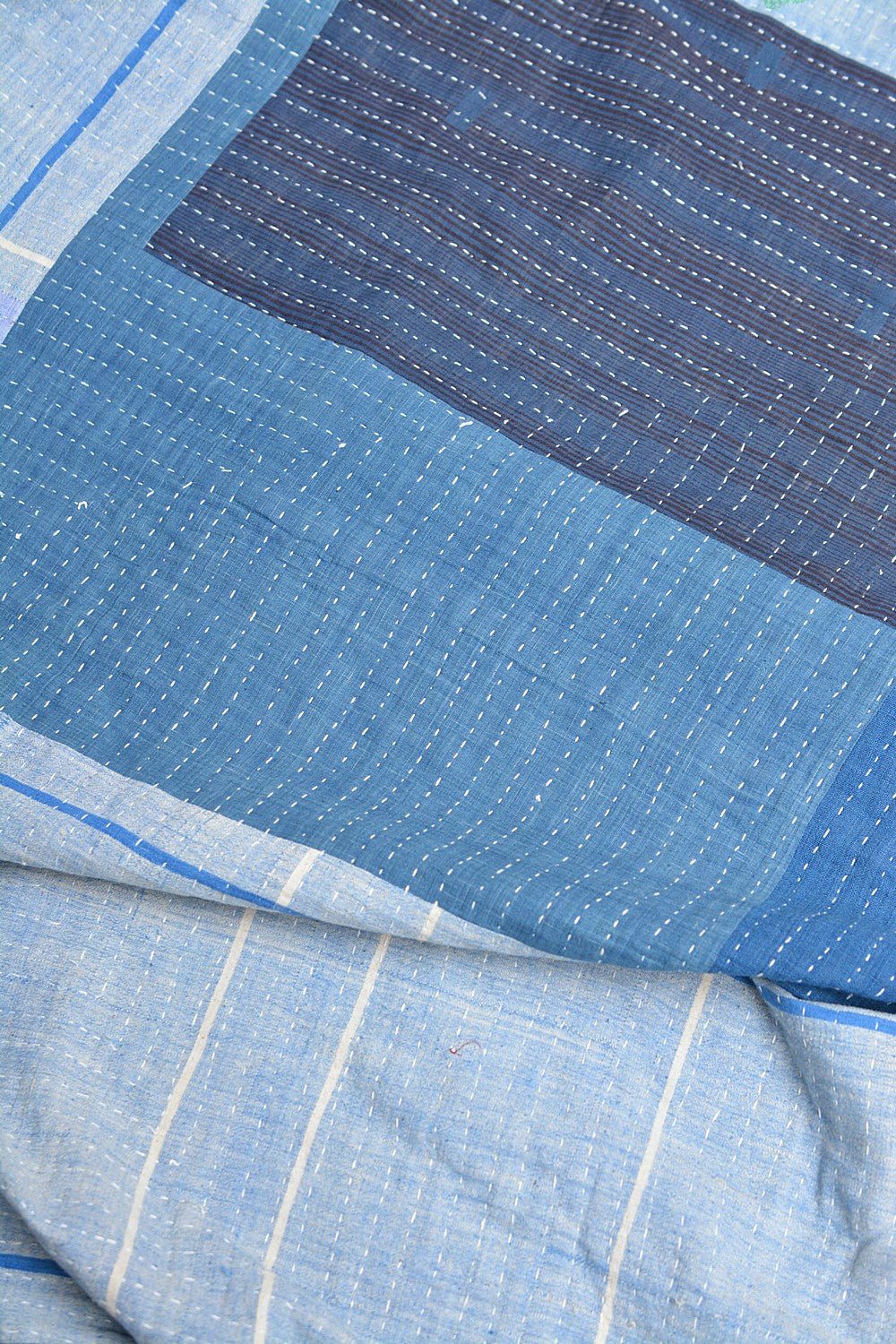 Quilted Khadi Bedspread - Quilta (61” x 90”) - metaphorracha