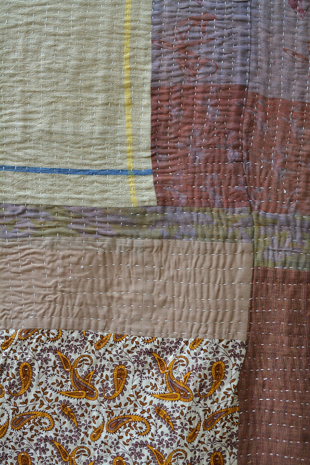 Quilted Khadi Bedspread - Snugglet (61” x 88”) - metaphorracha