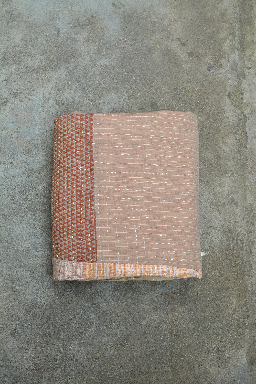 Quilted Khadi Bedspread - Snugglet (61” x 88”) - metaphorracha