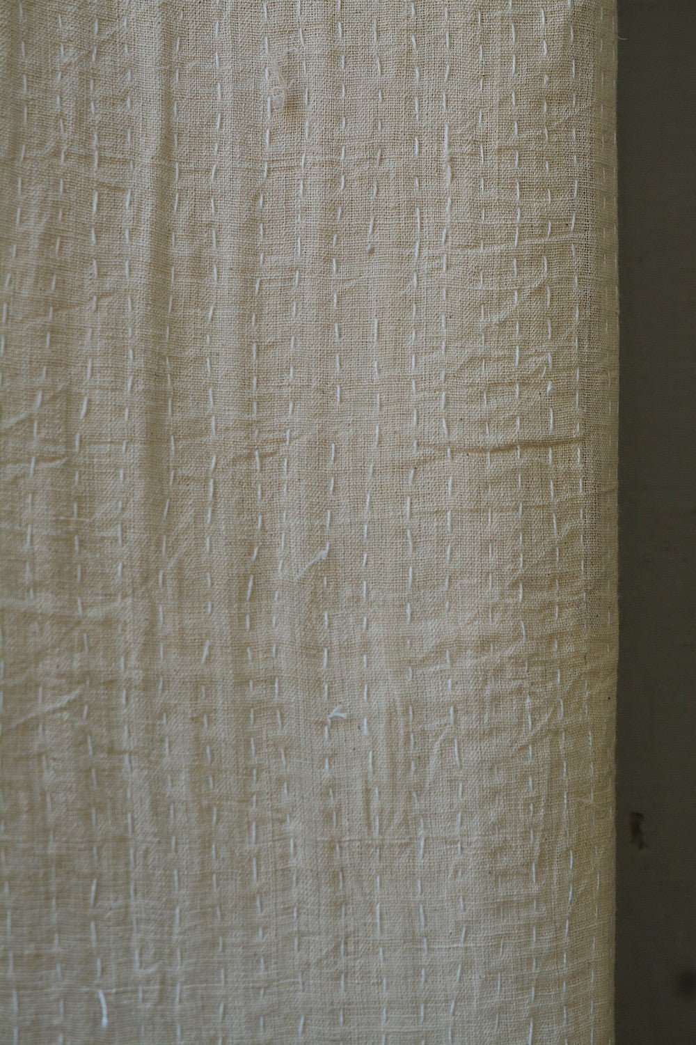 Quilted Khadi Bedspread - Solace (62” x 90”) - metaphorracha