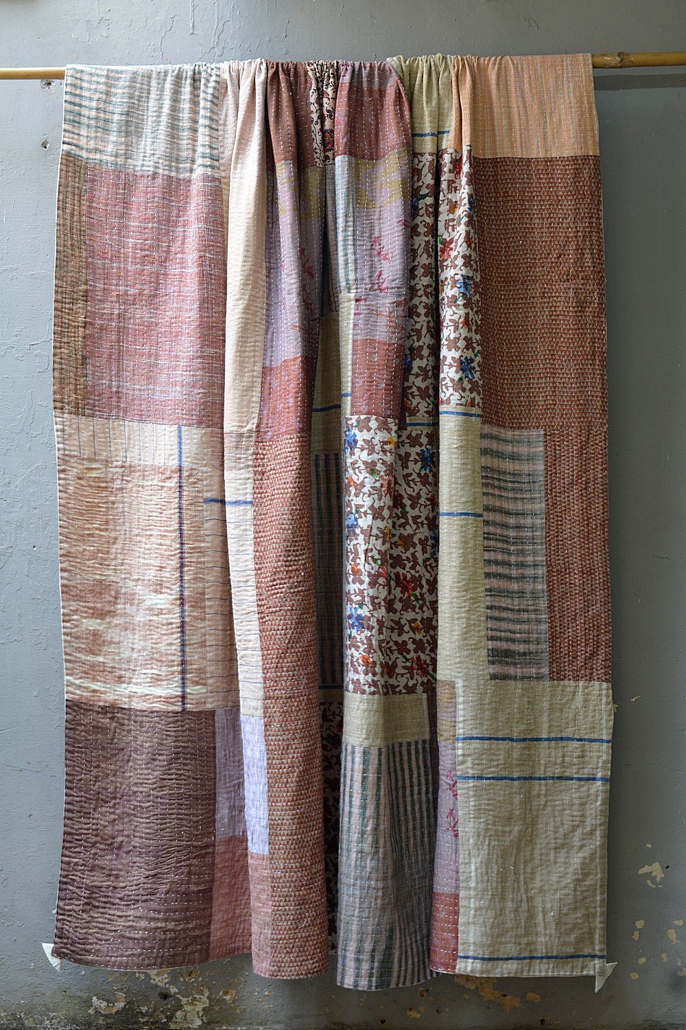 Quilted Khadi Bedspread - Spreadra (90” x 110”) - metaphorracha