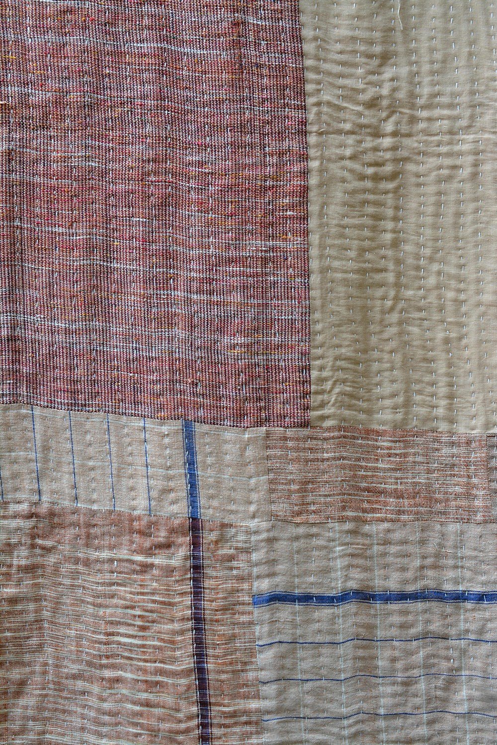 Quilted Khadi Bedspread - Spreadra (90” x 110”) - metaphorracha