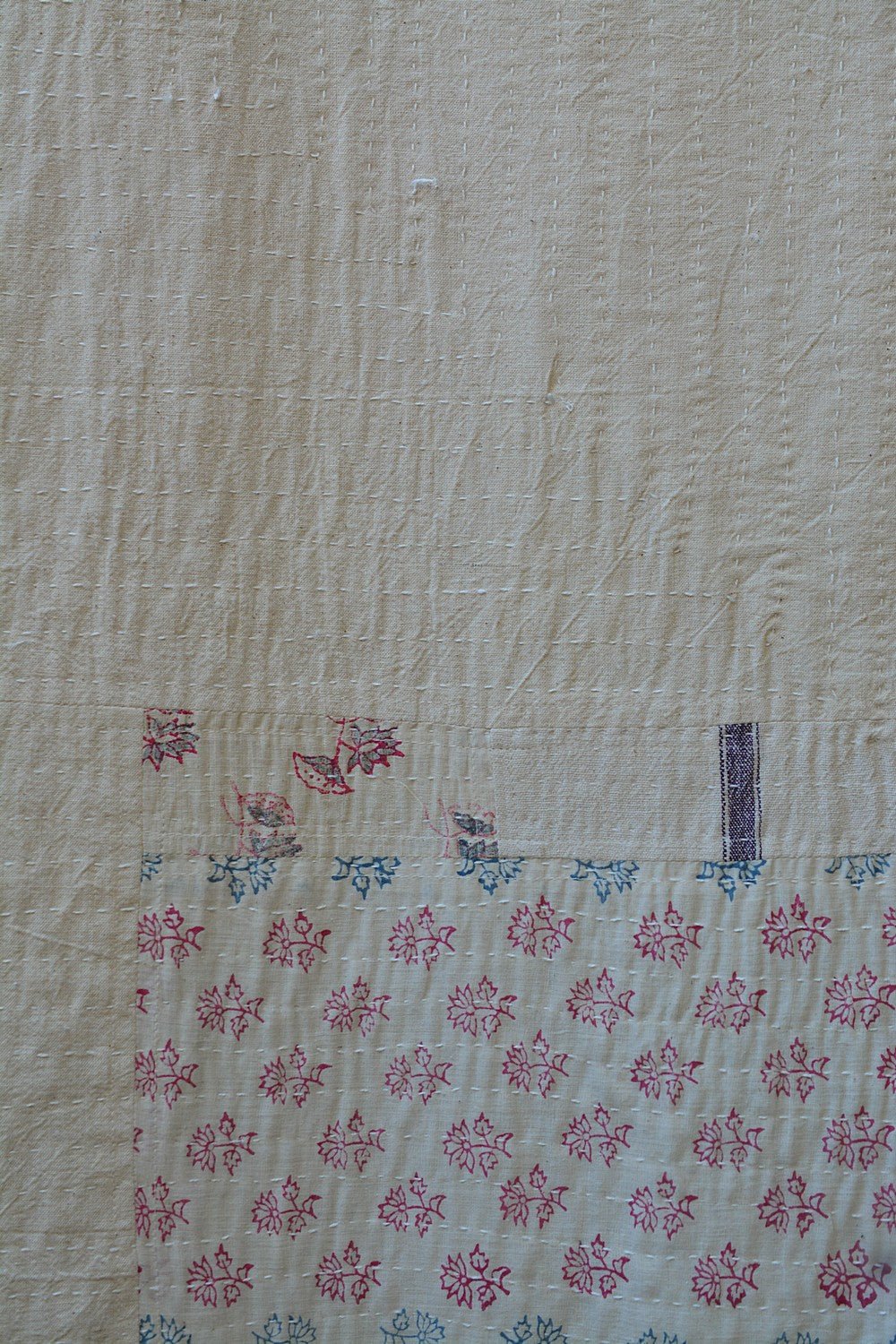 Quilted Khadi Bedspread - Still (90” x 110”) - metaphorracha