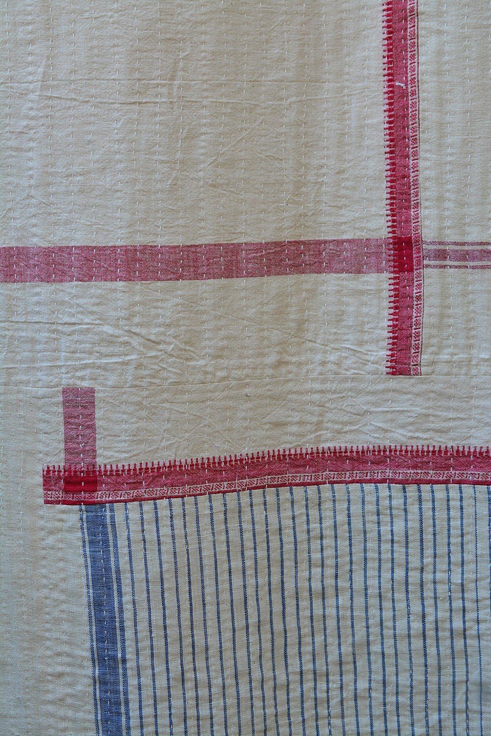 Quilted Khadi Bedspread - Still (90” x 110”) - metaphorracha