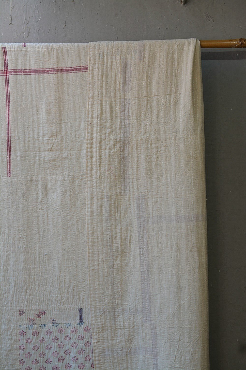 Quilted Khadi Bedspread - Still (90” x 110”) - metaphorracha