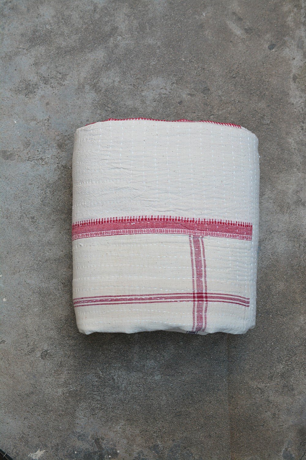 Quilted Khadi Bedspread - Still (90” x 110”) - metaphorracha