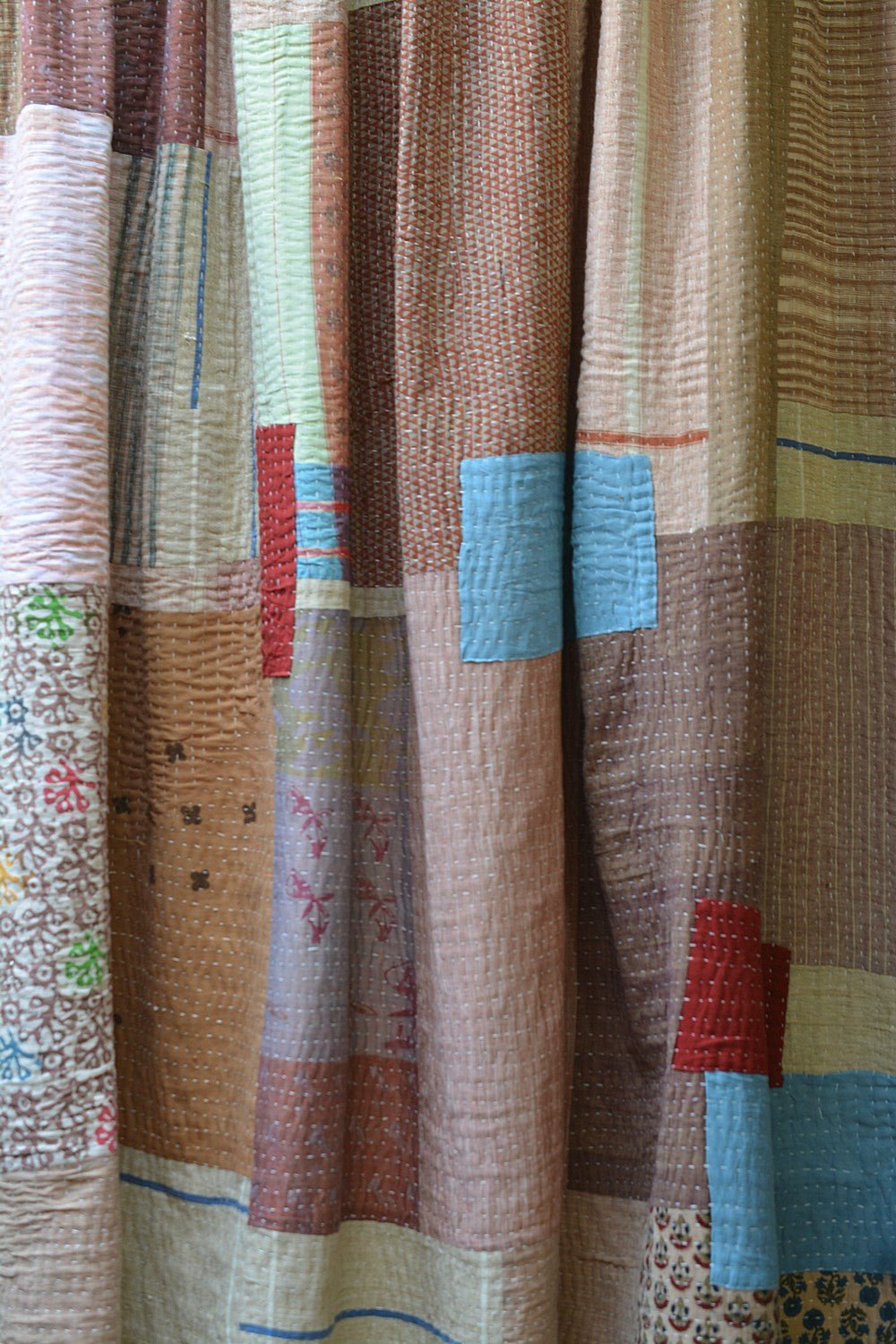 Quilted Khadi Bedspread - Still (92” x 110”) - metaphorracha