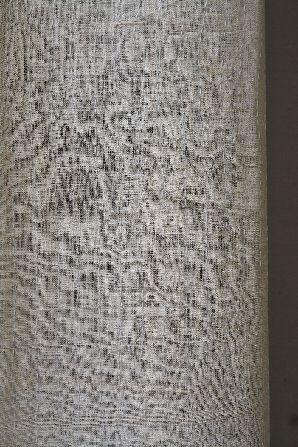 Quilted Khadi Bedspread - Whisper (60” x 90”) - metaphorracha