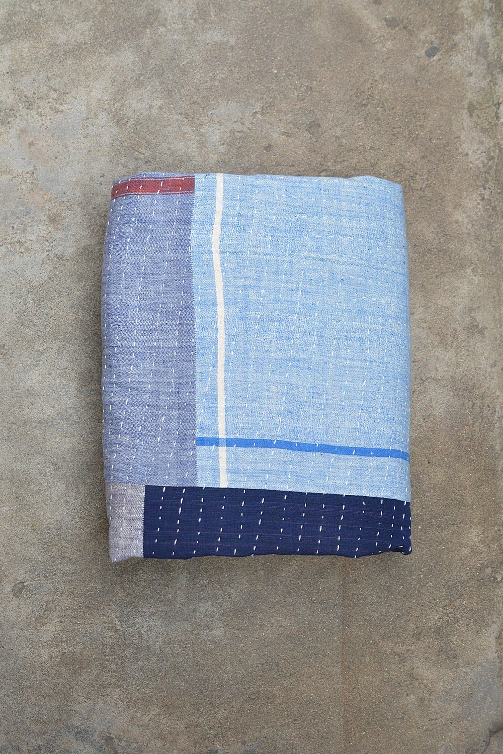 Quilted Khadi Bedspread - Whisper (60” x 90”) - metaphorracha