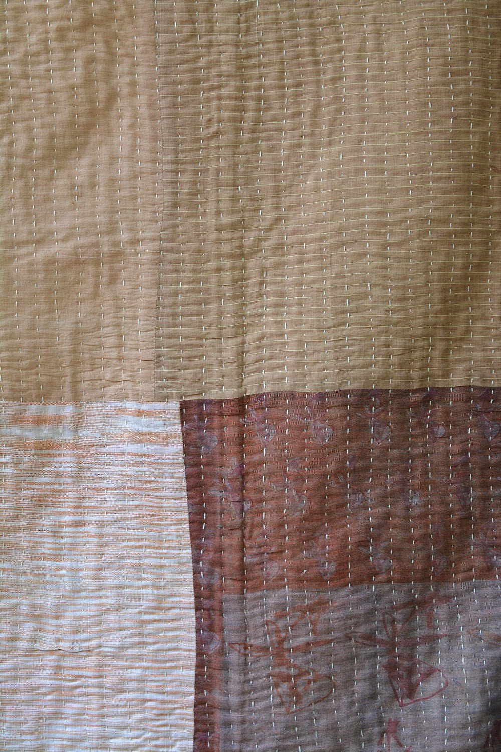 Quilted Khadi Bedspread - Wrapin (62” x 90”) - metaphorracha