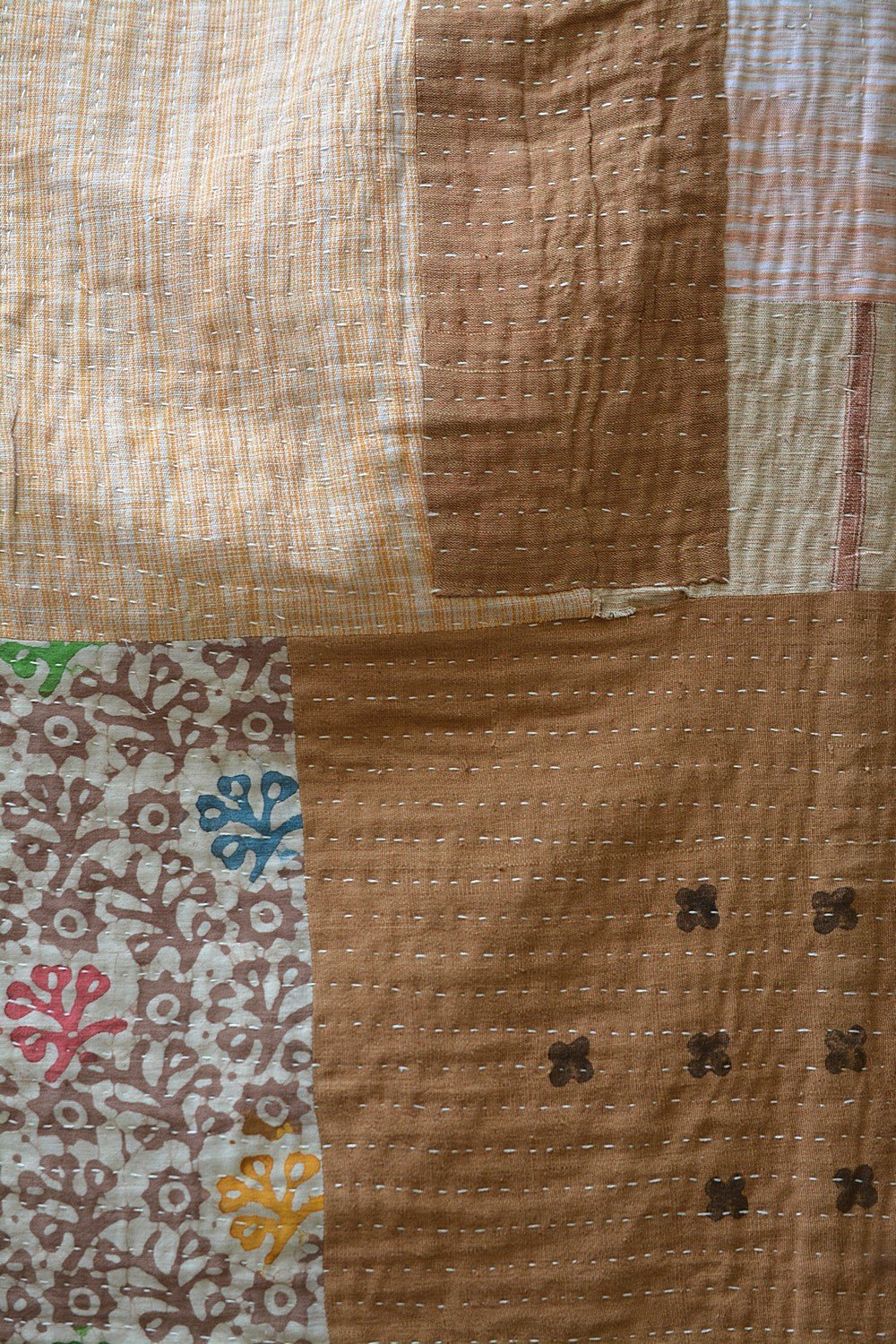 Quilted Khadi Bedspread - Wrapin (62” x 90”) - metaphorracha
