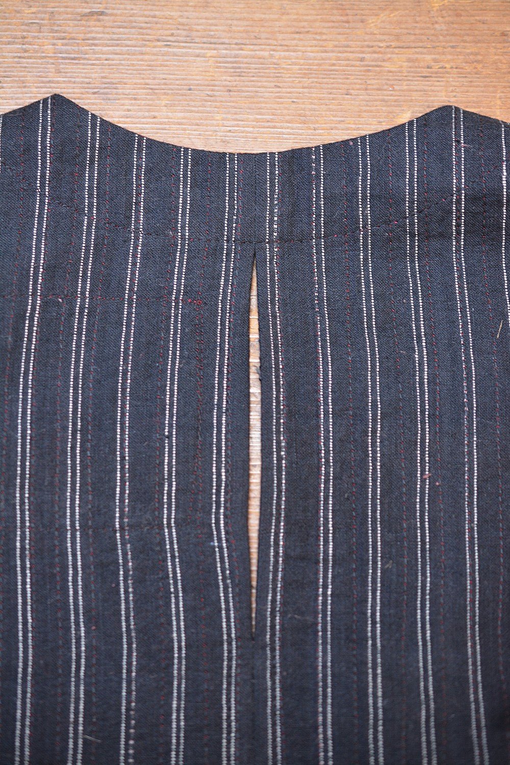 Quilted Khadi Blouse - Black - metaphorracha