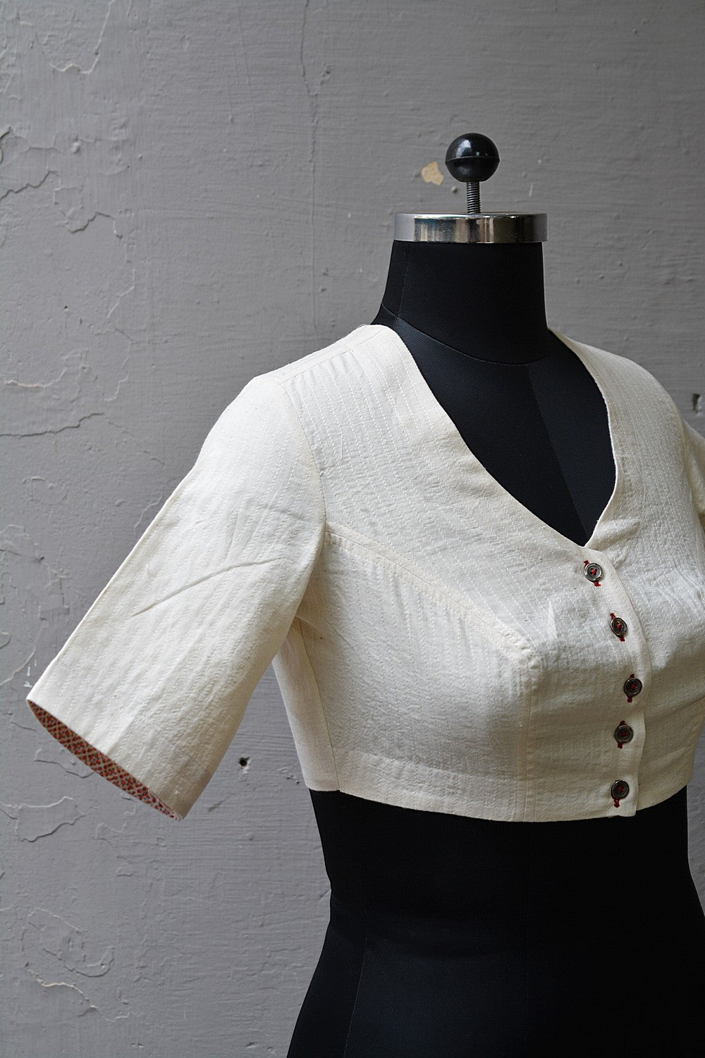 Quilted Khadi Blouse - Kora - metaphorracha