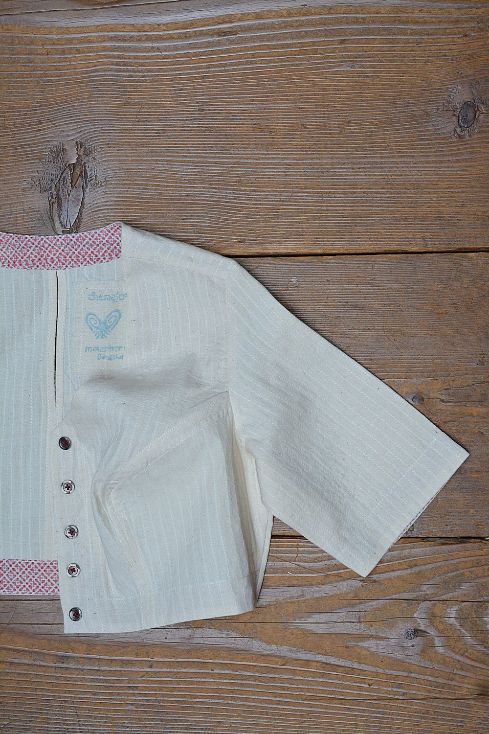 Quilted Khadi Blouse - Kora - metaphorracha
