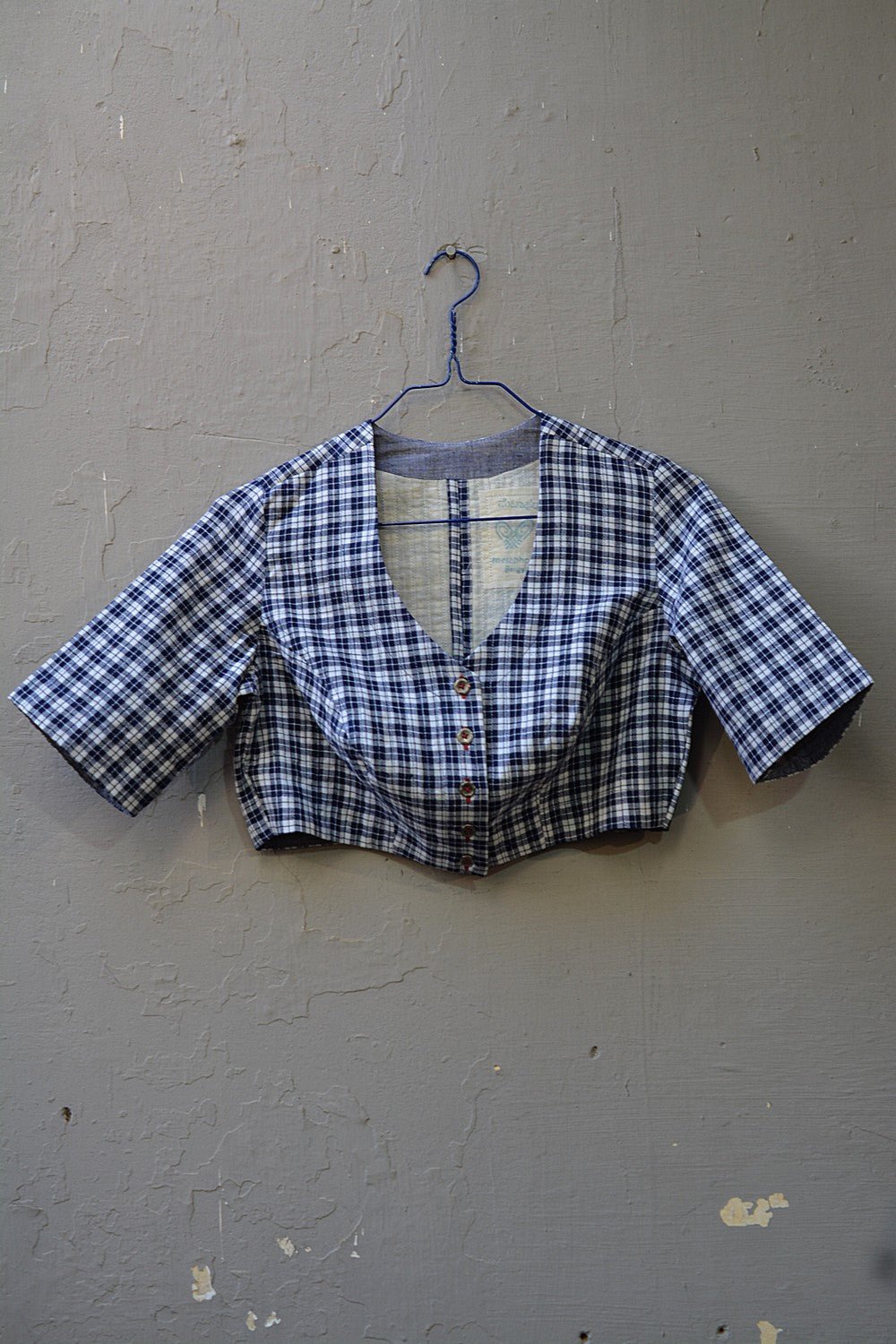 Quilted Khadi Blouse - Maastricht Checks - metaphorracha