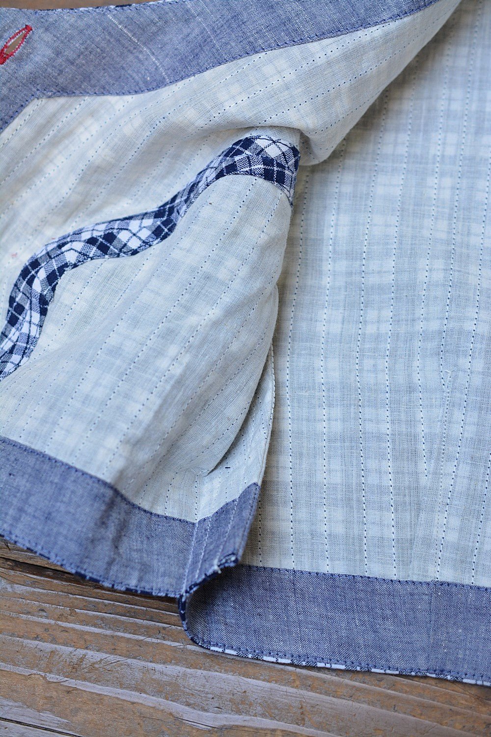 Quilted Khadi Blouse - Maastricht Checks - metaphorracha