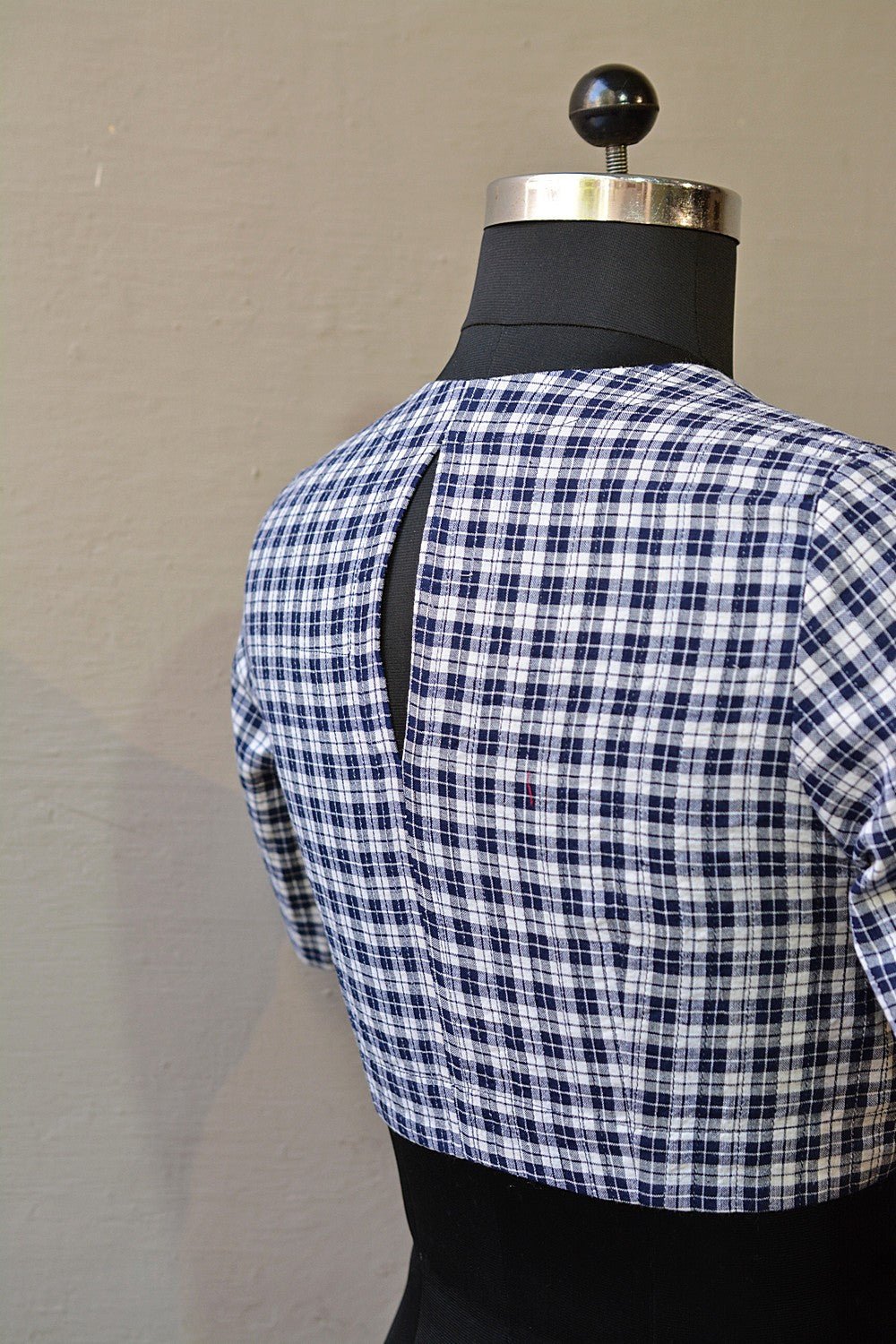 Quilted Khadi Blouse - Maastricht Checks - metaphorracha