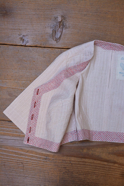 Quilted Khadi Blouse - Mascarpone - metaphorracha