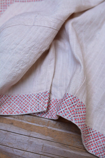 Quilted Khadi Blouse - Mascarpone - metaphorracha