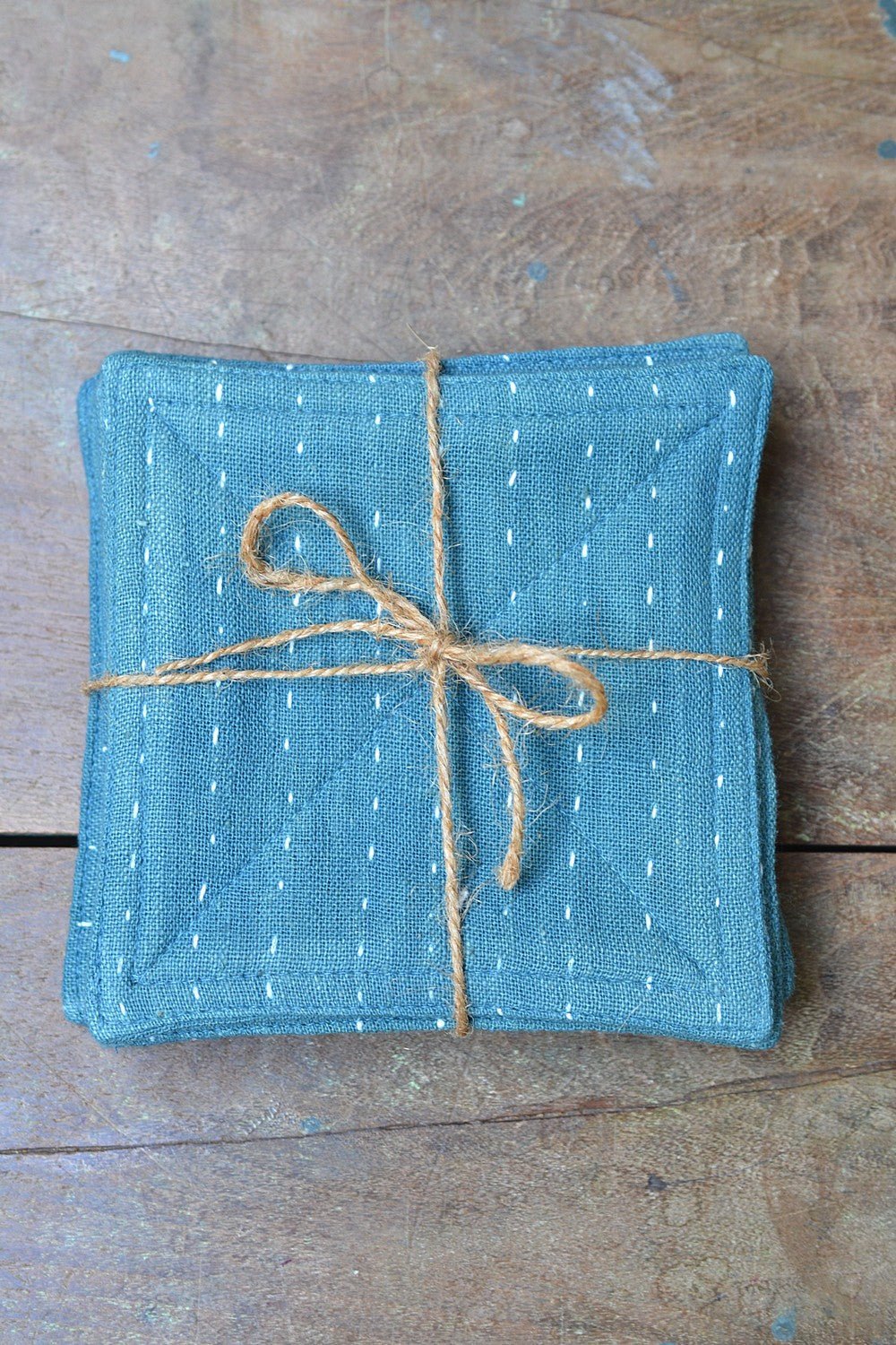 Quilted Khadi Coaster Set - Cutty Sark - metaphorracha