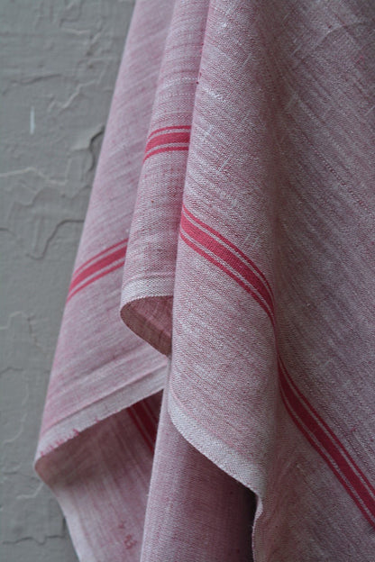 Red Chambray - Handwoven Cotton Towels - metaphorracha