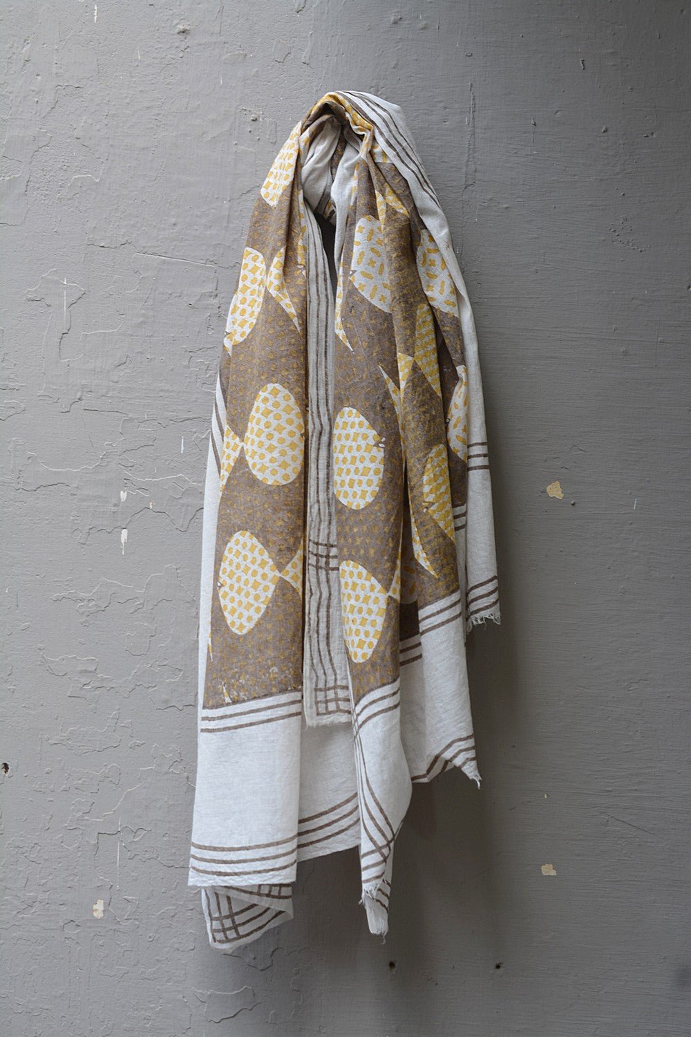 RYBA - Block Printed Stole - metaphorracha