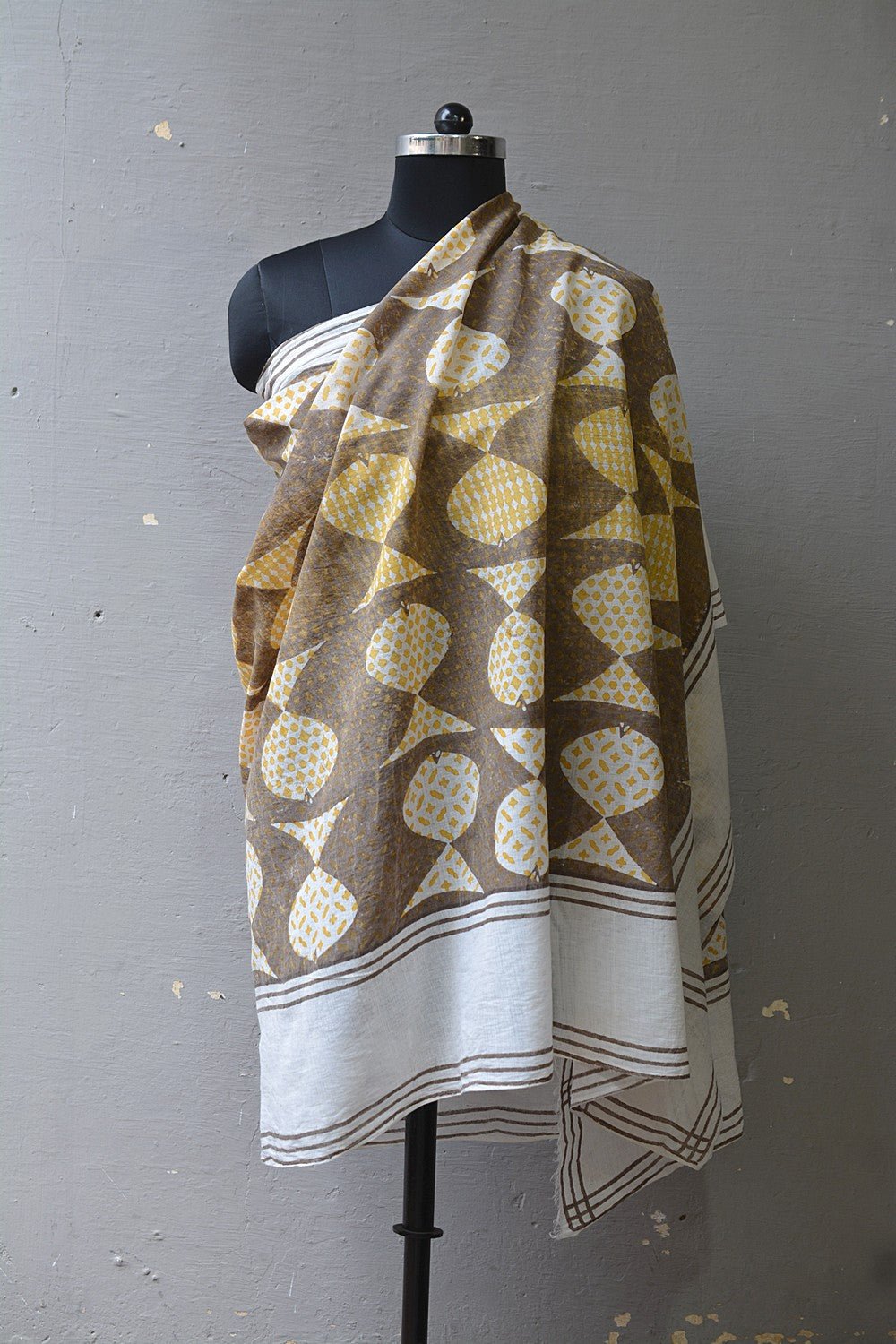 RYBA - Block Printed Stole - metaphorracha