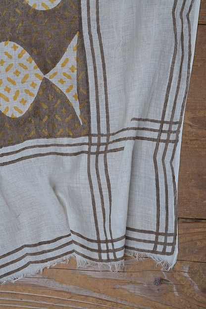 RYBA - Block Printed Stole - metaphorracha